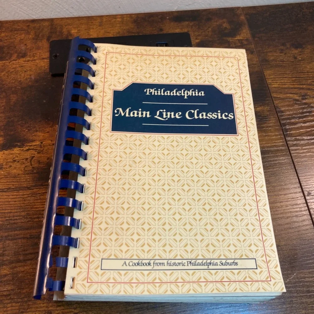 Philadelphia Main Line Classics Cookbook 1982 Jr Saturday Club Wayne PA Spiral